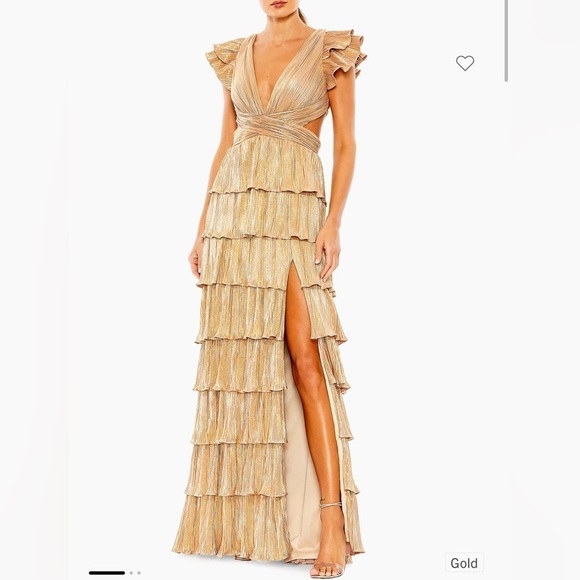 Mac Duggal
Ieena Metallic Tiered Gown size 12 NEW $498 - Picture 3 of 15